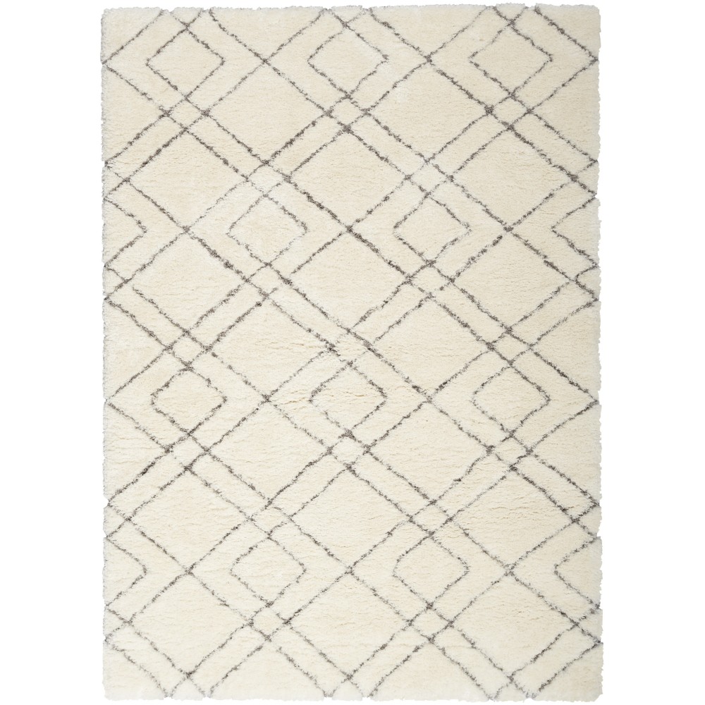 Nourison Dreamy Shag DRS07 Area Rug, Ivory, 4' x 6'