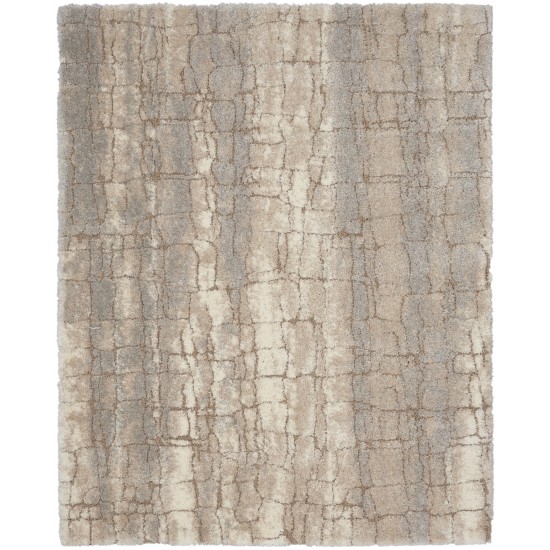 Nourison Dreamy Shag DRS09 Area Rug, Ivory/Beige, 6'7" x 9'2"