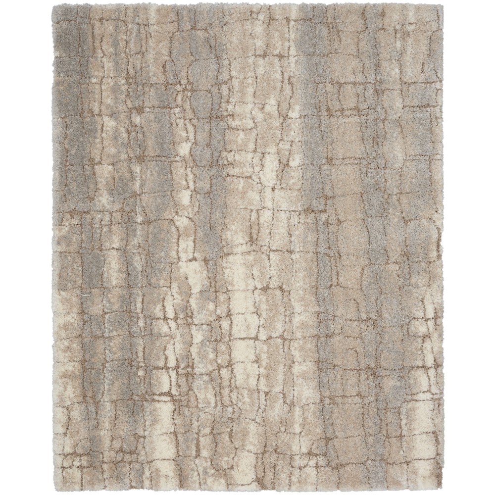 Nourison Dreamy Shag DRS09 Area Rug, Ivory/Beige, 6'7" x 9'2"