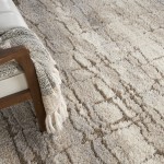 Nourison Dreamy Shag DRS09 Area Rug, Ivory/Beige, 9' x 12'