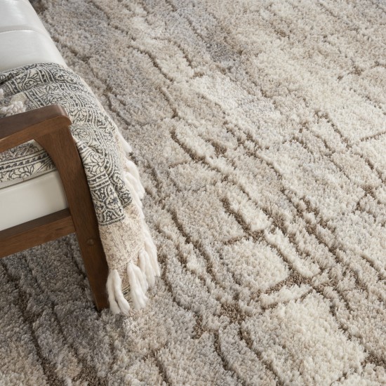 Nourison Dreamy Shag DRS09 Area Rug, Ivory/Beige, 9' x 12'
