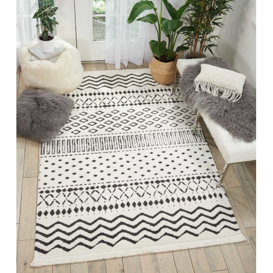 Nourison Kamala DS501 Area Rug, White, 7'10" x 10'6"