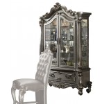 ACME Versailles Curio Cabinet, Antique Platinum