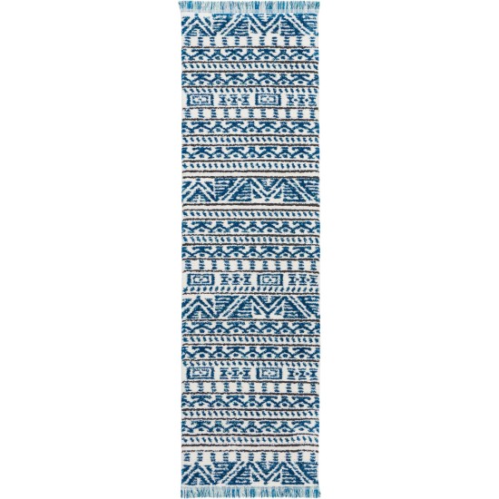 Nourison Kamala DS503 Runner Rug, Ivory/Blue, 2'2" x 7'6"