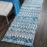 Nourison Kamala DS503 Runner Rug, Ivory/Blue, 2'2" x 7'6"