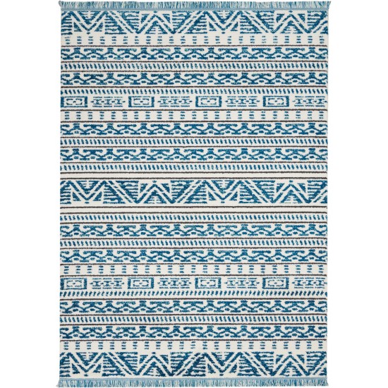 Nourison Kamala DS503 Area Rug, Ivory/Blue, 3'11" x 5'11"