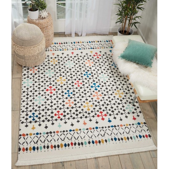 Nourison Kamala DS504 Area Rug, White, 3'11" x 5'11"