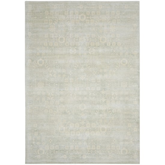 Kathy Ireland Home Desert Skies DSK02 Area Rug, Silver/Green, 3'9" x 5'9"