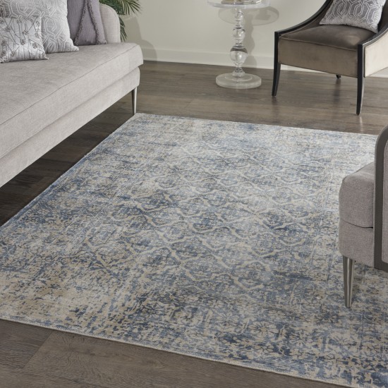 Kathy Ireland Home Desert Skies DSK04 Area Rug, Blue, 5'3" x 7'5"