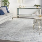 Kathy Ireland Home Desert Skies DSK04 Area Rug, Blue, 8' x 11'