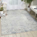 Kathy Ireland Home Desert Skies DSK04 Area Rug, Blue, 9' x 12'