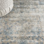 Kathy Ireland Home Desert Skies DSK06 Area Rug, Teal, 3'9" x 5'9"