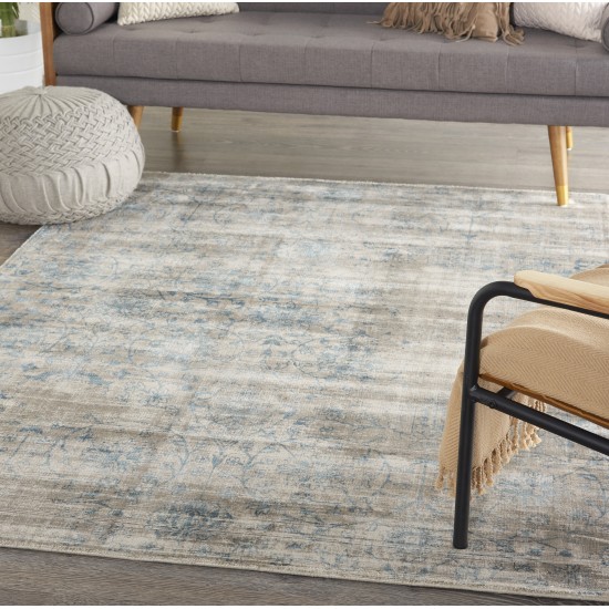 Kathy Ireland Home Desert Skies DSK06 Area Rug, Teal, 5'3" x 7'5"