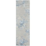 Calvin Klein Ck005 Enchanting ECH01 Runner Rug, Grey/Sky, 2'3" x 7'3"