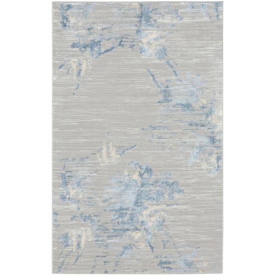 Calvin Klein Ck005 Enchanting ECH01 Area Rug, Grey/Sky, 3'2" x 5'