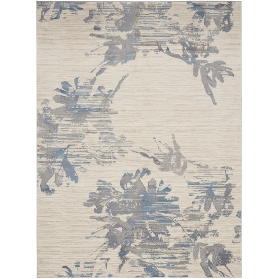 Calvin Klein Ck005 Enchanting ECH01 Area Rug, Ivory/Grey/Blue, 8' x 10'