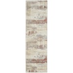 Calvin Klein Ck005 Enchanting ECH02 Runner Rug, Grey/Rust, 2'3" x 7'3"