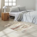 Calvin Klein Ck005 Enchanting ECH02 Area Rug, Grey/Rust, 3'2" x 5'