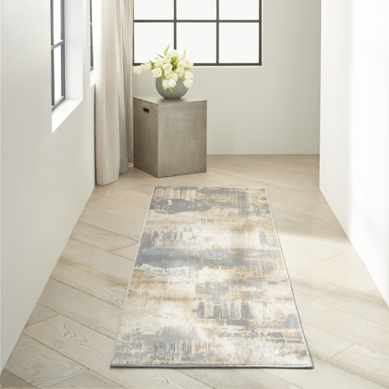 Calvin Klein Ck005 Enchanting ECH02 Runner Rug, Ivory/Seaglass, 2'3" x 7'3"