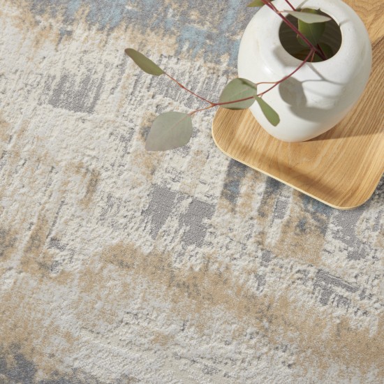 Calvin Klein Ck005 Enchanting ECH02 Runner Rug, Ivory/Seaglass, 2'3" x 7'3"