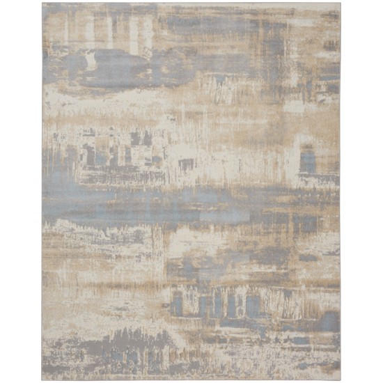 Calvin Klein Ck005 Enchanting ECH02 Area Rug, Ivory/Seaglass, 8' x 10'