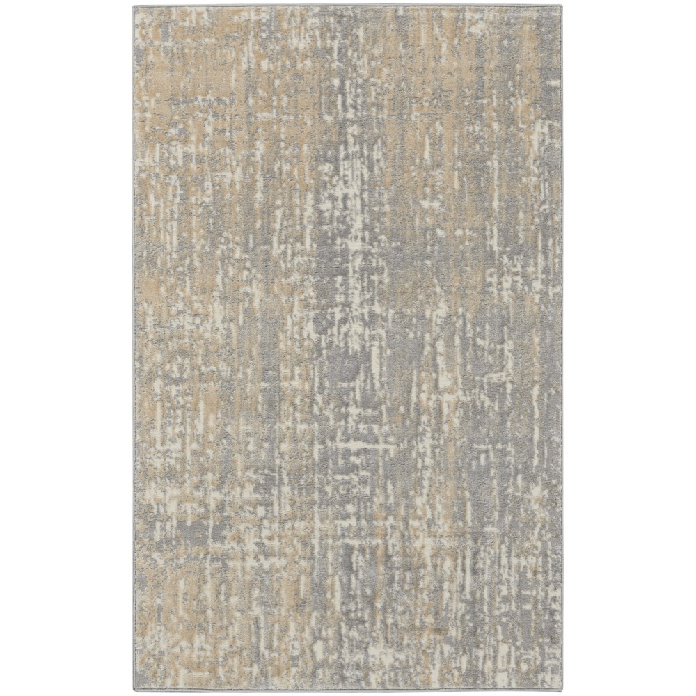 Calvin Klein Ck005 Enchanting ECH04 Area Rug, Grey/Beige, 3'2" x 5'