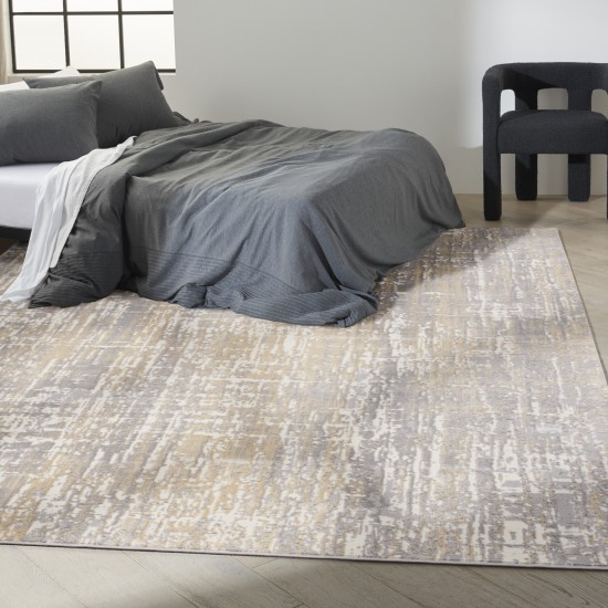 Calvin Klein Ck005 Enchanting ECH04 Area Rug, Grey/Beige, 8' x 10'