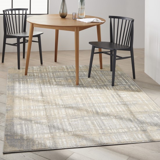 Calvin Klein Ck005 Enchanting ECH05 Area Rug, Grey/Ivory, 5'3" x 7'3"