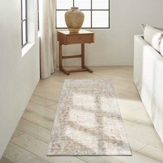 Calvin Klein Ck005 Enchanting ECH06 Runner Rug, Ivory/Grey, 2'3" x 7'3"