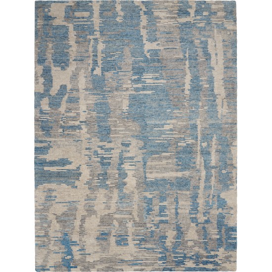 Nourison Ellora ELL01 Area Rug, Blue, 5'6" x 7'5"