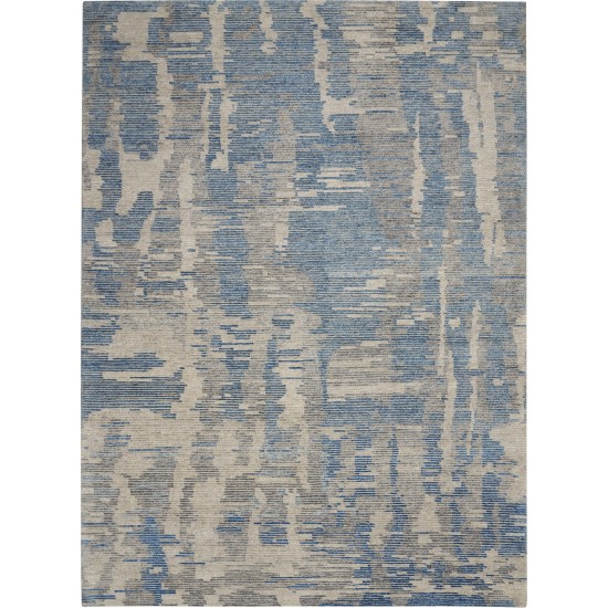 Nourison Ellora ELL01 Area Rug, Blue, 7'9" x 9'9"