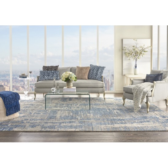 Nourison Ellora ELL01 Area Rug, Blue, 7'9" x 9'9"