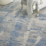 Nourison Ellora ELL01 Area Rug, Blue, 9'9" x 13'9"
