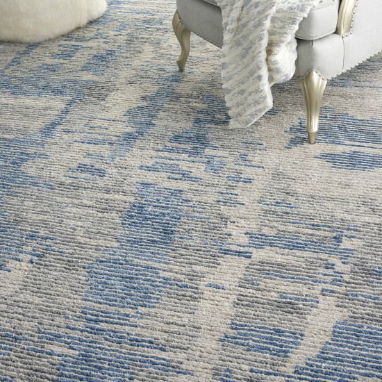 Nourison Ellora ELL01 Area Rug, Blue, 9'9" x 13'9"