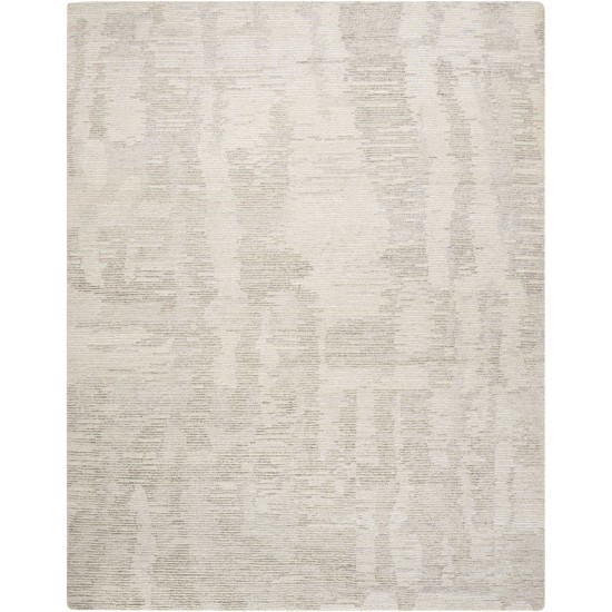 Nourison Ellora ELL01 Area Rug, Ivory/Grey, 8'6" x 11'6"