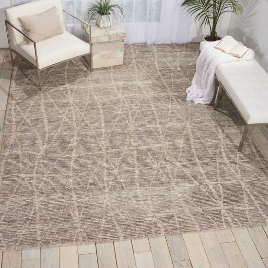 Nourison Ellora ELL02 Area Rug, Sand, 5'6" x 7'5"