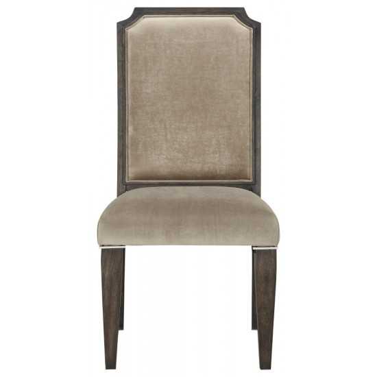 ACME Peregrine Side Chair (Set-2), Fabric & Walnut (2Pc/1Ctn)