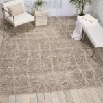 Nourison Ellora ELL02 Area Rug, Sand, 8'6" x 11'6"