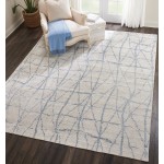 Nourison Ellora ELL02 Area Rug, Sky, 8'6" x 11'6"