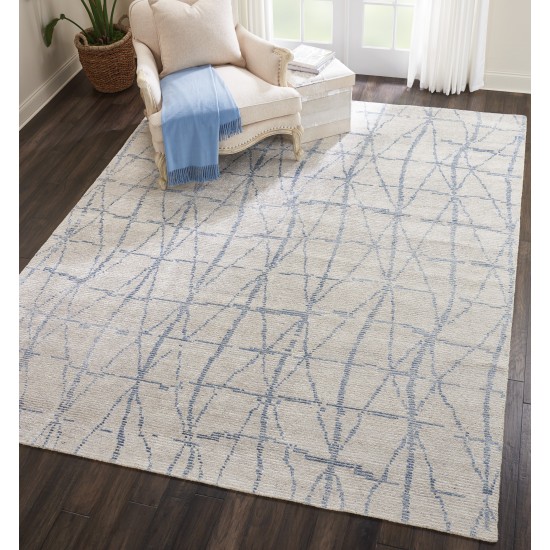 Nourison Ellora ELL02 Area Rug, Sky, 8'6" x 11'6"