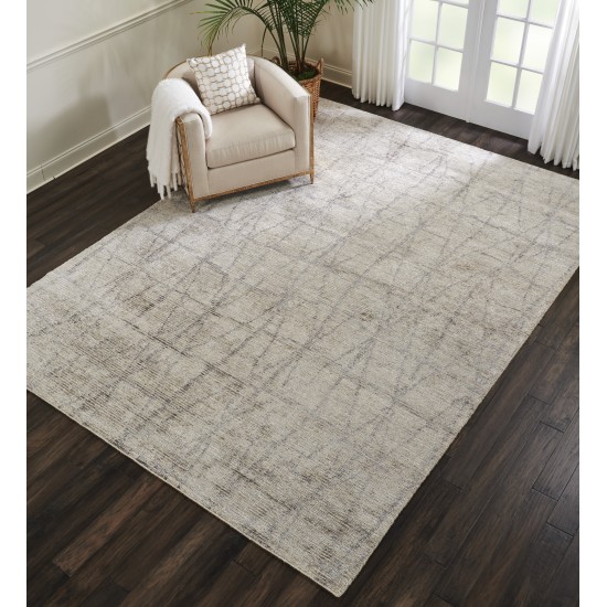 Nourison Ellora ELL02 Area Rug, Stone, 8'6" x 11'6"