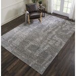 Nourison Ellora ELL03 Area Rug, Slate, 8'6" x 11'6"