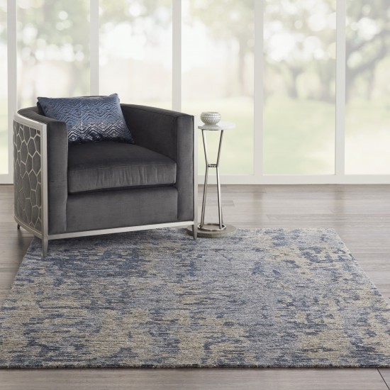 Nourison Ellora ELL04 Area Rug, Graphite, 5'6" x 7'5"