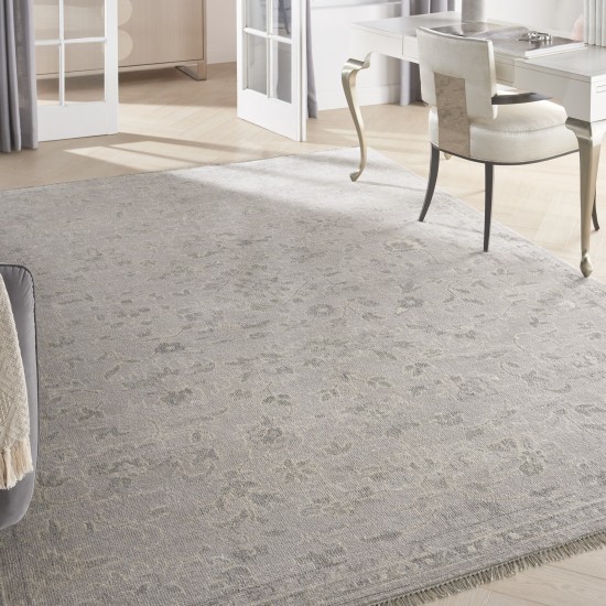 Nourison Elan ELN03 Area Rug, Silver, 7'9" x 9'9"