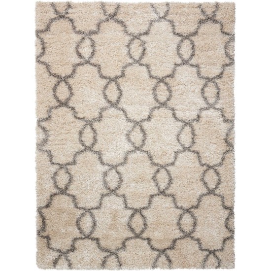 Nourison Escape ESCP2 Area Rug, White Shades, 7'10" x 9'10"