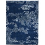 Nourison Etchings ETC03 Area Rug, Blue, 5'3" x 7'3"