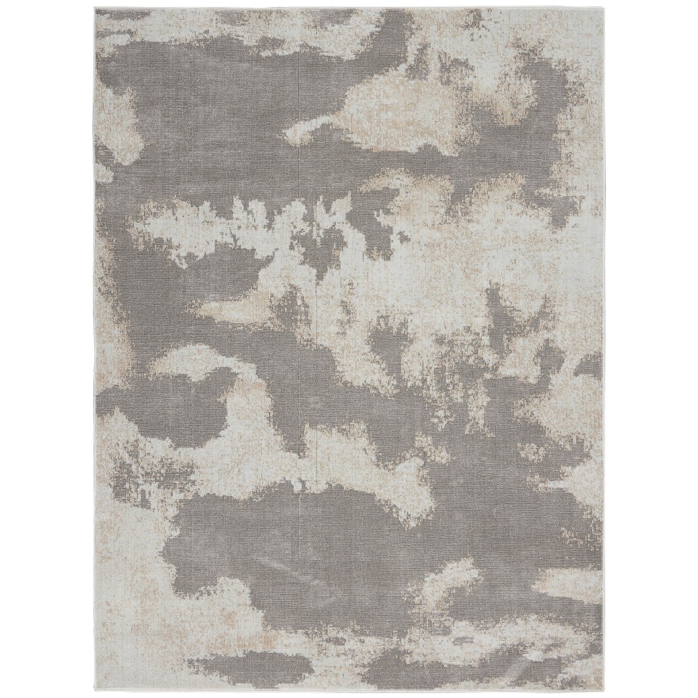 Nourison Etchings ETC03 Area Rug, Grey, 5'3" x 7'3" Nourison Etchings ETC03 Area Rug, Grey, 5'3" x 7'3"