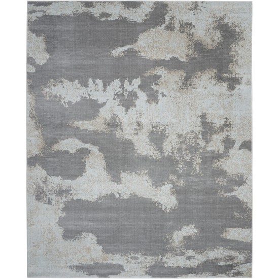 Nourison Etchings ETC03 Area Rug, Grey, 8' x 10'