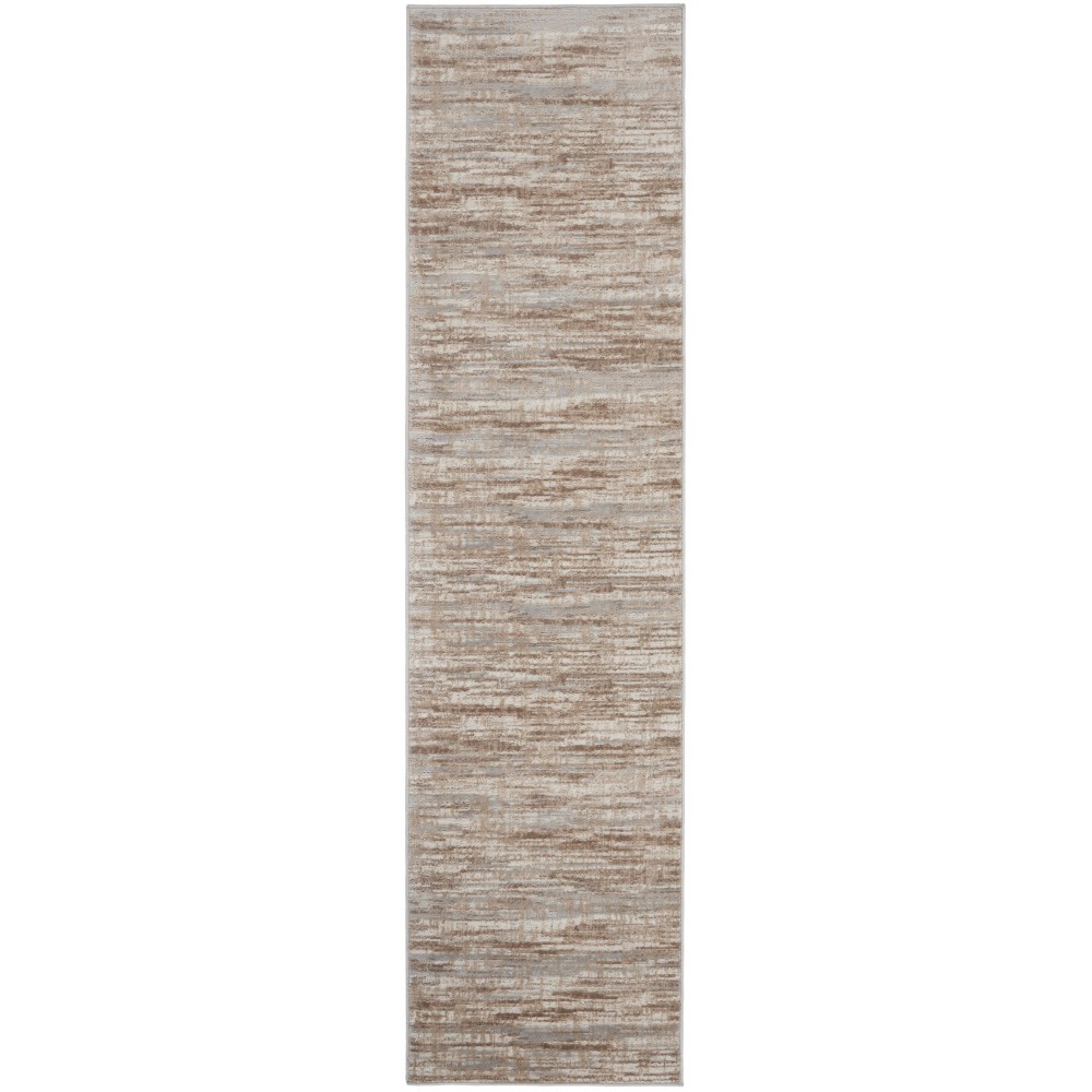 Nourison Elation ETN01 Runner Rug, Ivory/Grey, 2'2" x 12'