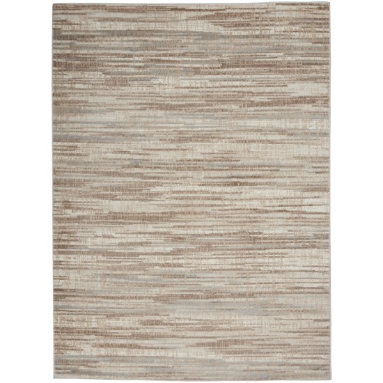 Nourison Elation ETN01 Area Rug, Ivory/Grey, 5'3" x 7'3"